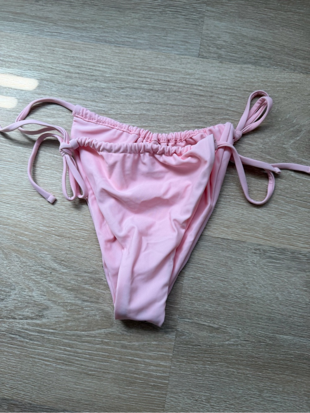 SHEIN Light Pink Side Tie Bikini Bottoms - Picture 1 of 1